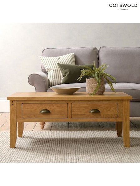 Cotswold Company Rustic Oak Oakland Coffee Table (H17173) | £314