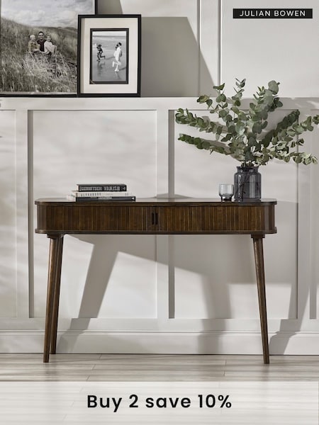 Julian Bowen Dark Brown Arya Console Table (H17236) | £270