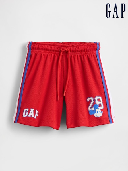 Gap Red Disney Mesh Pull On Shorts (6mths-5yrs) (H17267) | £18