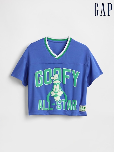 Gap Blue Goofy Disney Mesh Jersey Short Sleeve T-Shirt (6mths-5yrs) (H17268) | £20