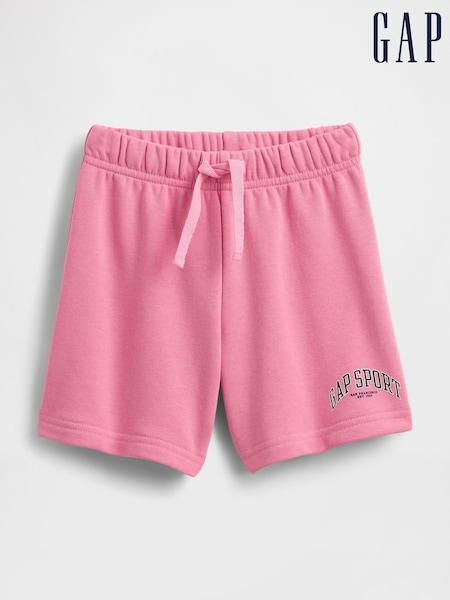 Gap Pink Relaxed Logo Pull On Shorts (H17279) | £12