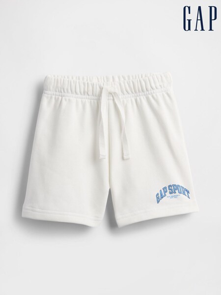 Gap White Relaxed Logo Pull On Shorts (H17283) | £12