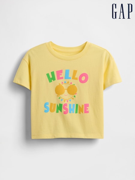 Gap Yellow Sunshine Relaxed Graphic Short Sleeve T-Shirt (6mths-5yrs) (H17364) | £16