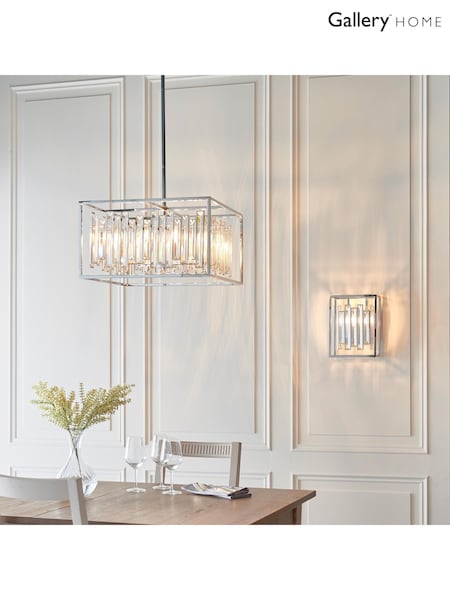 Gallery Home Chrome Arcadia 6 Pendant Light (H17398) | £660