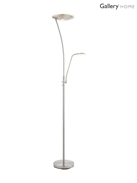 Gallery Home Chrome Alto Satin Floor Lamp (H17423) | £90