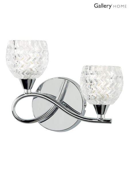 Gallery Home Chrome Bowen Wall Light LH (H17425) | £40