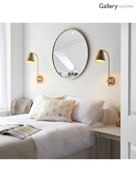 Gallery Home Gold Radiance 1 Wall Light (H17428) | £170
