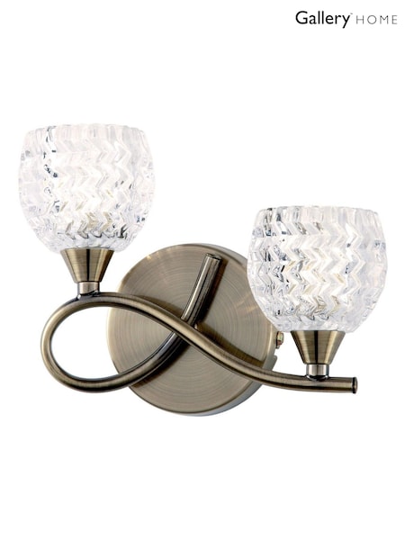 Gallery Home Brass Bowen Wall Light Antique LH (H17439) | £40