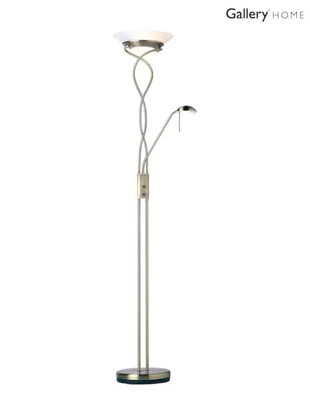 Gallery Home Antique Brass Monroe Floor Lamp (H17454) | £120