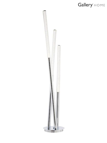 Gallery Home Silver Crystal Floor Lamp (H17455) | £260