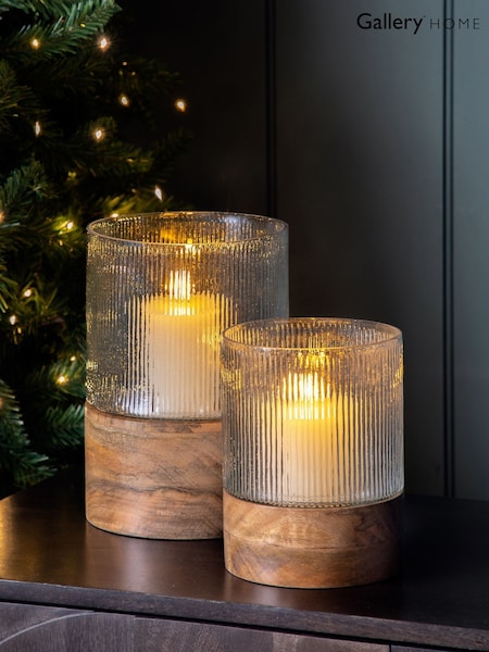 Gallery Home Clear Bolton Hurricane Lamp (H17461) | £54