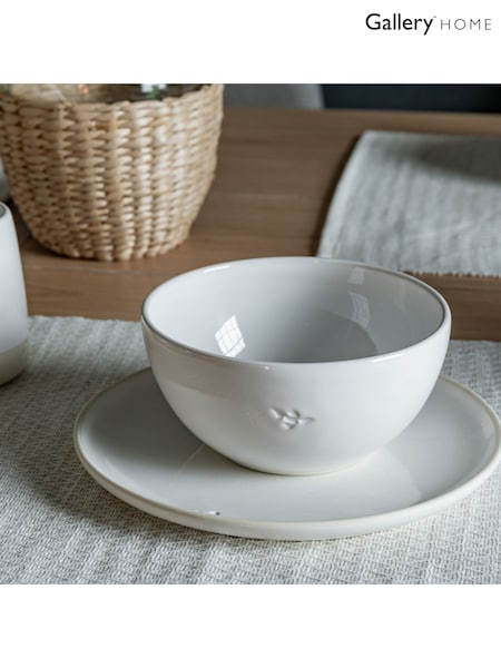 Gallery Home Set of 4 White Honeycomb Cereal Bowls (H17482) | £36