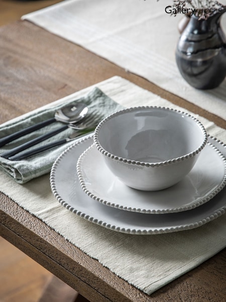 Gallery Home 4 Pack Cream Nature Beaded Bowls (H17485) | £36