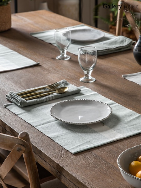 Gallery Home 4 Pack Cream Nature Beaded Side Plates (H17488) | £34