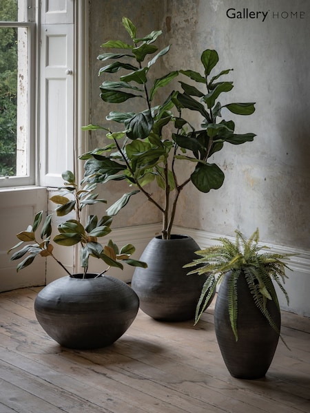 Gallery Home Black Artisan Metal Tall Arrow Vase (H17515) | £82