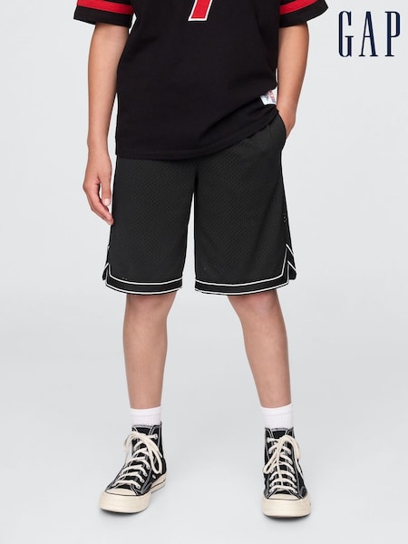 Gap Black 8.5" Mesh Pull On Shorts (4-13yrs) (H17779) | £0