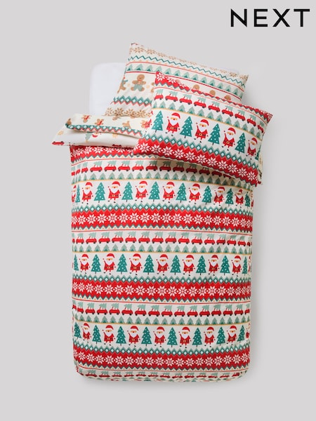 Santa Christmas Duvet Covers and Pillowcases Set 2 Pack (H17863) | £28 - £42