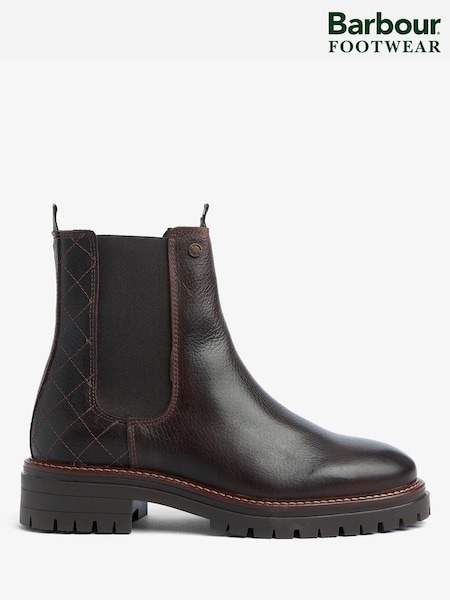 Barbour® Brown Evie Leather Chelsea Boot (H17897) | £135