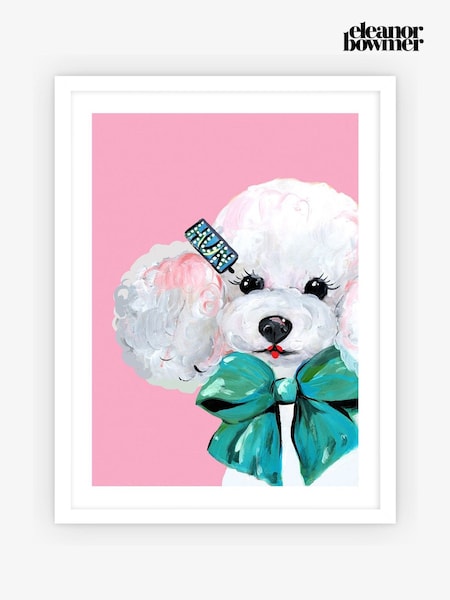 Eleanor Bowmer White Hun Poodle Framed Art (H17912) | £0
