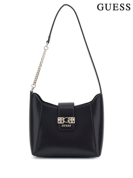 Guess Jane Hobo Crossbody Black Bag (H18105) | £115