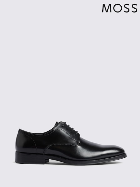 MOSS Black John Wilms Derby Shoes (H18230) | £129