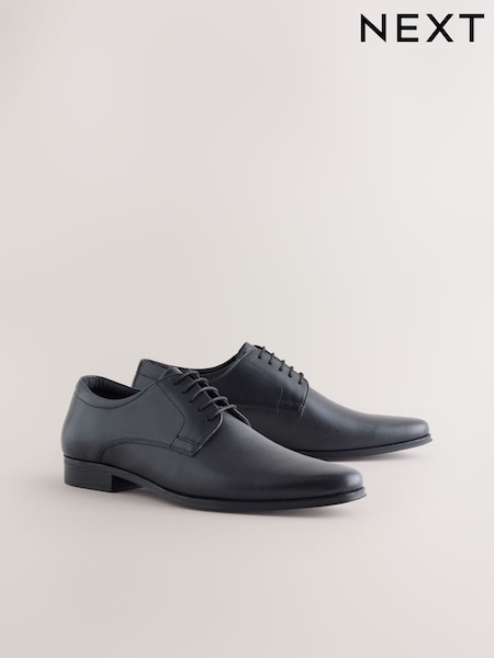 Black Embossed Derby Shoes (H18297) | £42