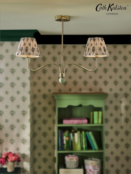 Cath Kidston Brass Crest 2 Light Pendant (H18356) | £89