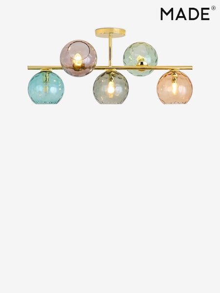 MADE.COM Gold Ilaria Flush Ceiling (H18368) | £249