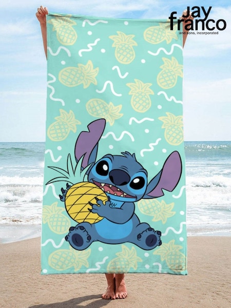 Jay Franco Green Disney Lilo and Stitch Cotton Beach Towel (H18459) | £19