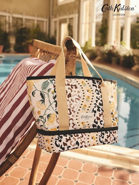 Cath Kidston Brown Leopard Print Small Tote Lunch Bag (H18524) | £15