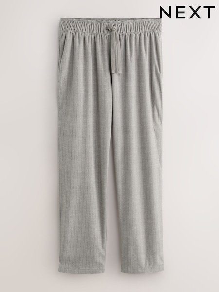 Neutral Herringbone Motionflex Cosy Open Hem Pyjama Bottoms (H18534) | £18