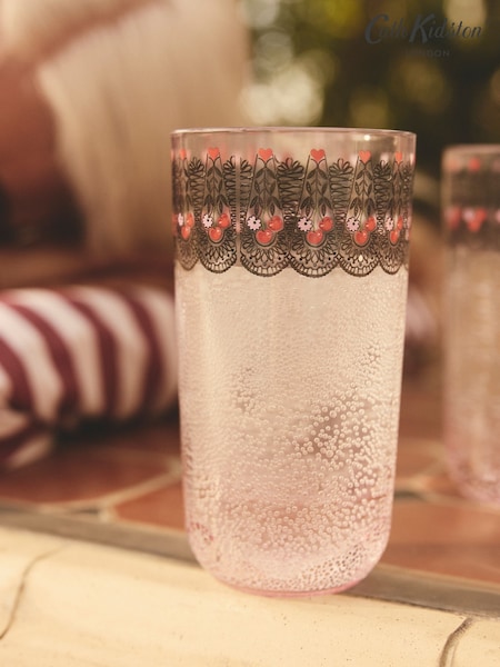 Cath Kidston Pink Cherry Picnic Hiball Glass (H18538) | £24