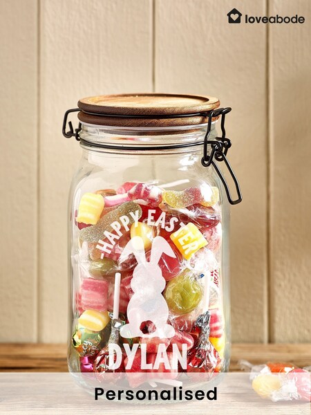 Personalised Easter Treat Jar by Loveabode (H18615) | £18