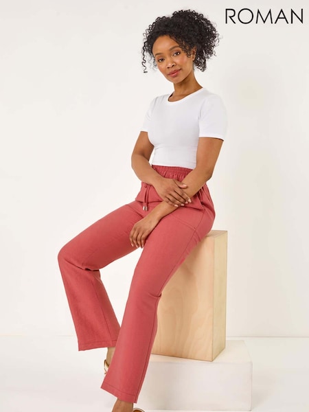 Roman Red Petite Textured Pocket Trousers (H18718) | £32