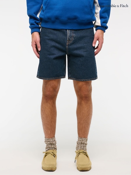 Abercrombie & Fitch Loose 100% Cotton Denim Shorts (H18724) | £52