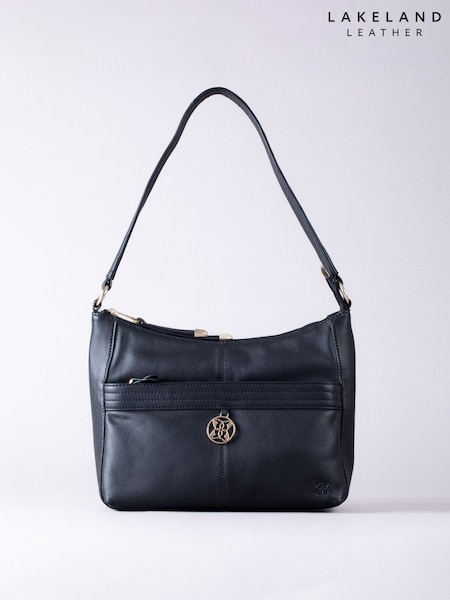 Lakeland Leather Black Cartmel Shoulder Bag (H18752) | £80
