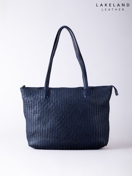 Lakeland Leather Blue Wreay Shopper Bag (H18767) | £85