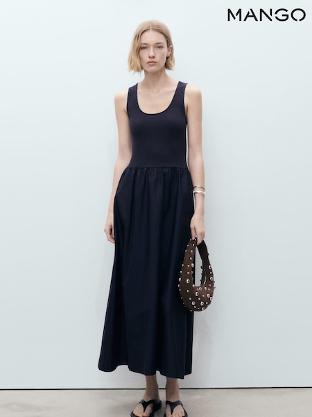 Mango Blue Valvi Dress (H18791) | £32