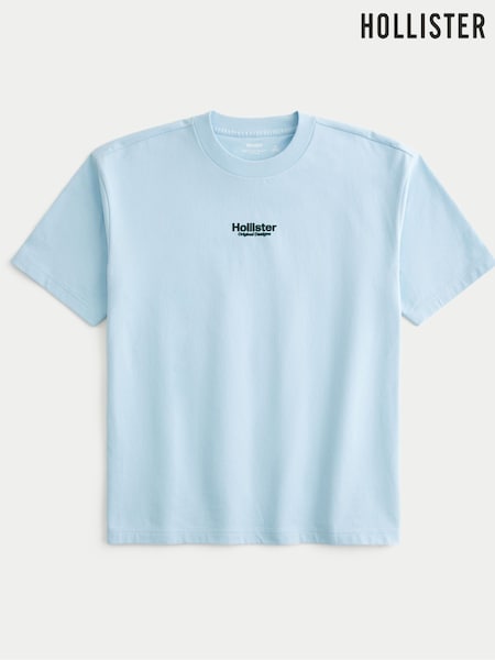 Hollister Logo Crew Neck 100% Cotton T-Shirt (H18966) | £26