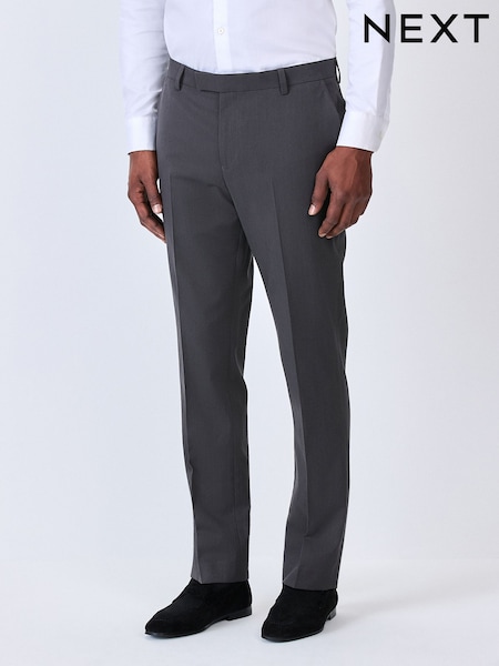 Charcoal Grey Skinny Fit Tuxedo Suit Trousers (H18979) | £45