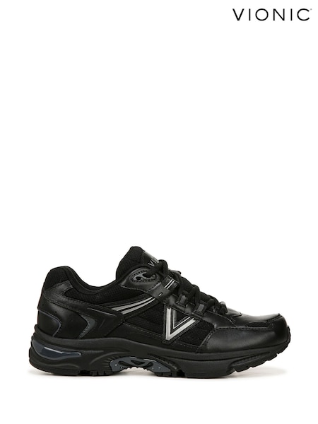 Vionic Wide Fit 23Walk 2.0 Black Trainers (H19047) | £120