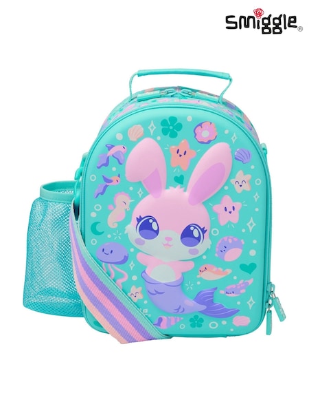 Smiggle Green Curious Hardtop Level Curve Lunchbox With Strap (H19417) | £22