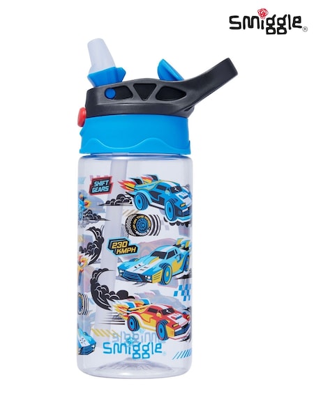 Smiggle Black Curious Junior Flip Plastic Drink Bottle 430Ml (H19421) | £11