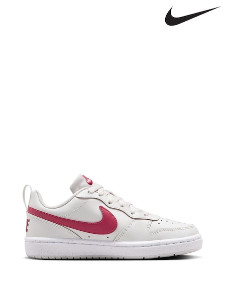 Nike Pink Beet Youth Court Borough Low Recraft Trainers (H19638) | £50