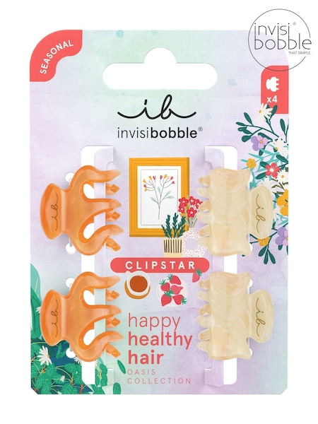 Invisibobble Oasis Petit Citrus Clipstar 4 Pack (H19773) | £9