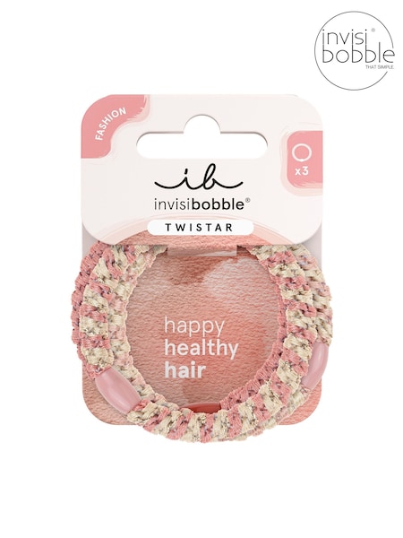 Invisibobble Blush Braids Twistar Hairbands 3 Pack (H19782) | £8