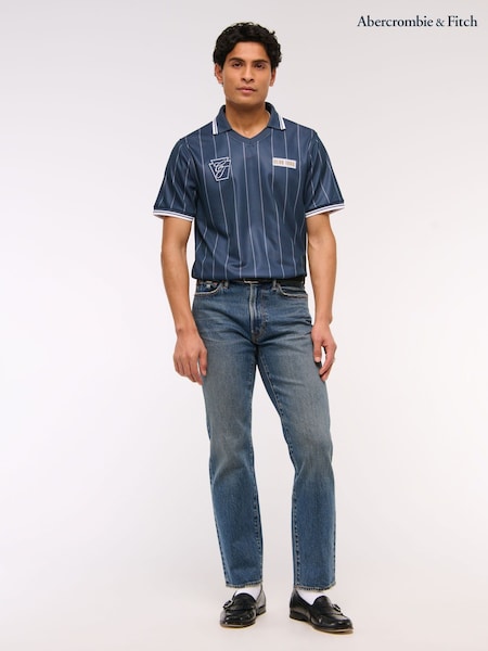Abercrombie & Fitch Blue Straight Leg Jeans (H19839) | £65