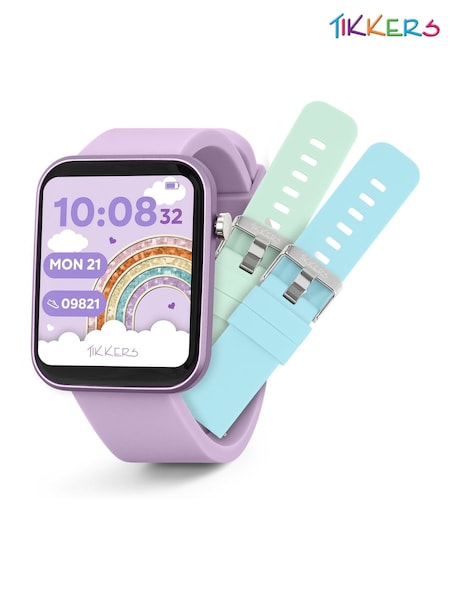 Tikkers Kids Purple Series 13 Smart Interchangeable Strap Watch (H19844) | £35