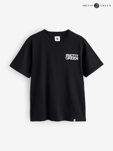 Pretty Green Vinyl Black T-Shirt (H19878) | £40