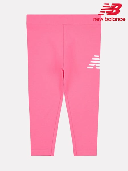 New Balance Pink Kids Graphic Leggings (H19924) | £20